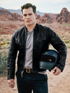 เสื้อแจ็คเก็ตหนังสไตล์ไบค์เกอร์ของเฮนรี คาวิลล์ - Product Image 4