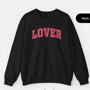 Lover Custom Streetwear <b>Mock</b> <b>Neck</b> Sweatshirt Women Men Ladies Unisex Chenille Letter College University Apparel - Product Image 2