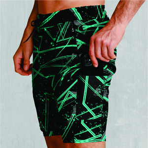 Shorts de Baño para Hombre, Estampados, de Secado Rápido, Cintura Elástica, Casuales, Corte Medio, 100% Poliéster, Impresión por Sublimación - Product Image 6