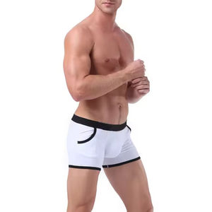 Wholesale Mens <b>Boxer</b> Underwear Seamless Stretch Fabric Breathable Lightweight Comfort Fit <b>Custom</b> Printed Logo Elastic Waist Prem - Product Image 4