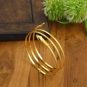 Brazalete de Serpiente para Brazo, Acero Inoxidable, Ajustable, Joyería Superior, Dorado/Plateado, Estilo Bohemio, Regalo para Ella - Product Image 5