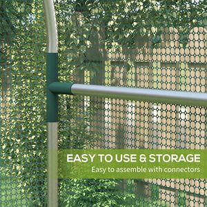 Gabbia per Piante 4x4 in Acciaio Zincato, Tenda di Protezione per Piante Verdi con Porta con Cerniera, Rete da Giardino - Product Image 5