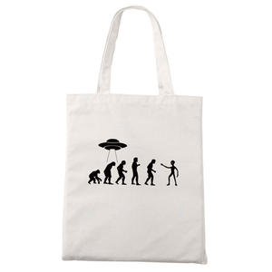Sac fourre-tout en toile de coton premium, imprimé dessin animé personnalisé, réutilisable, sac à bandoulière pour l'école et les voyages - Product Image 4