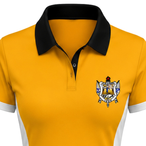 เสื้อโปโลแบบสั่งทำ Sigma Gamma Rho สำหรับผู้หญิง ดีไซน์แผงข้าง แขนสั้น คอปก ชุดกีฬา ทีมแวร์ โรงงานรับผลิตแบบ OEM ODM ขายส่ง - Product Image 3