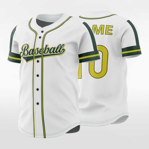 Maillot de baseball sublimé respirant de haute qualité, impression couleur personnalisée, tenue d'équipe pour adultes et jeunes - Product Image 1