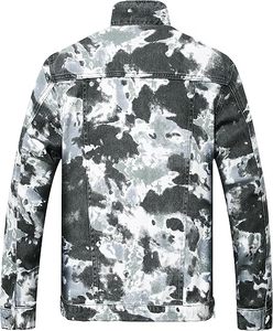 Wholesale Custom Logo Front 100% Cotton Men's Winter Casual <b>Jeans</b> <b>Jacket</b> Breathable Eco-Friendly Quick Dry Outdoor Use High - Product Image 2