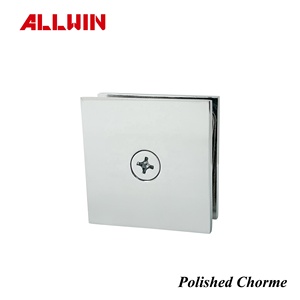 <b>ALLWIN</b> Electroplating Finish Color Sample Brushed Gold Shower Glass Clamp Door Hardware - Product Image 6