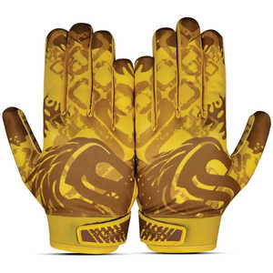 Guantes de Fútbol Americano para Deportes de Habilidad, con Pantalla Táctil, Agarre Adhesivo Personalizado, Palma de Poliéster/Algodón, Transpirables, Impermeables, para Invierno - Product Image 2