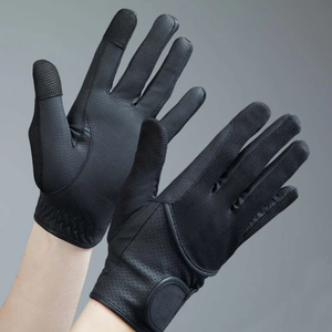 Guantes de equitación de verano de spandex con dedos completos, antideslizantes, ultra transpirables, con cierre de tirón, unisex, embalaje personalizado - Product Image 3