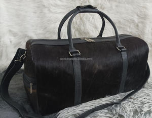 Bolsa de Viaje Deportiva de Cuero Genuino de Primera Calidad con Cierre de Cremallera y Gran Capacidad LHODB-0047 - Product Image 3