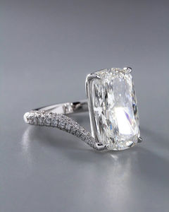 IGI/GIA Lab Grown Cut Diamond Vintage 14k jaune mariage/bague de fiançailles unisexe or blanc fin pour anniversaire fête-digne - Product Image 3