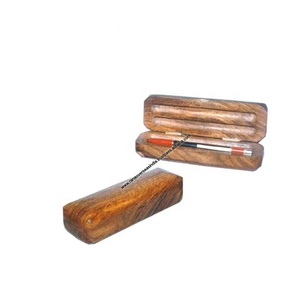 Boîtes à stylos et crayons en bois rectangulaires, fait à la main, de forme rectangulaire pour étudiants, cadeaux spéciaux, nouvelle collection - Product Image 1