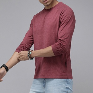 Men's <b>Raglan</b> Long Sleeve T-Shirt Crew Neck Plain Casual Custom Wholesale Manufacturer - Product Image 4