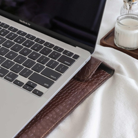 Funda de Cuero Personalizada con Patrón de Cocodrilo para Laptop, con Nombre Personalizado, para Laptops de 13 y 15 Pulgadas, Regalo