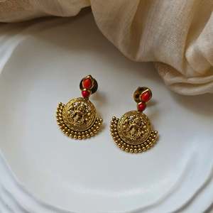 Laxmi Religious Chandelier Drop Earrings-Classic Bohemian Trendy ODM Design - Product Image 1
