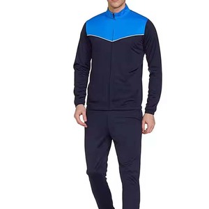 Nouvel ensemble de survêtement élégant en molleton de coton uni, personnalisé, deux pièces, avec bandes latérales pour homme - Product Image 2