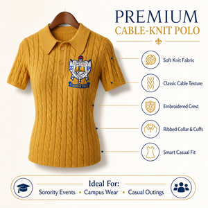 Custom Greek Sigma Gamma Rho Sorority Clothing Women's Acrylic Knitted Embroidered <b>Cardigan</b> <b>Sweater</b> College Paraphernalia - Product Image 3