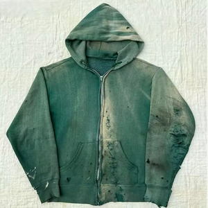 Nouveaux sweats à capuche en molleton 100% coton, effet délavé, avec logo personnalisé, impression numérique, séchage rapide, couleur et design personnalisés - Product Image 6