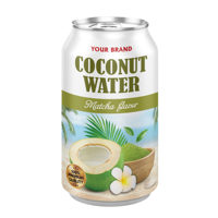 Private Label 100% Natuurlijke Kokoswater 330ml Fruitige Smaken OEM ODM Kokosdrank Plantaardige Sap Export Kwaliteit Gratis Monster