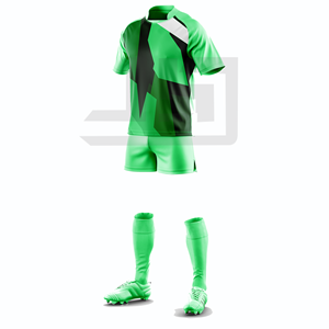 Kit d'équipe de rugby haut de gamme, maillot et short personnalisés avec impression numérique, 100% polyester, léger, respirant, antibactérien, coupe-vent - Product Image 1