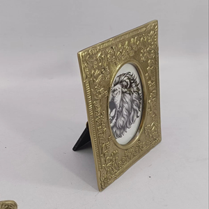 High Quality Gold Brass Photo <b>Frame</b> with Unique Design Handmade Durable & Eco-Friendly Decorative <b>Frame</b> for Tabletop Display - Product Image 4