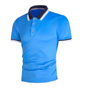 Polo pour hommes à manches courtes, style décontracté, tricoté, motif uni, grande taille, personnalisable, service OEM – Vente chaude - Product Image 2