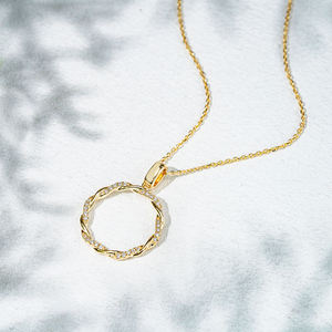 Colgantes de Diamantes Cultivados en Laboratorio de Diseño Único, Joyería Fina de Oro Genuino, Hechos a Medida, Disponibles al por Mayor en Grandes Cantidades - Product Image 3