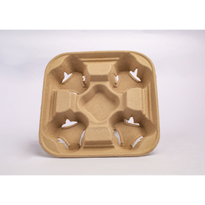 Takeaway Carrier Cheap Price Cup Holder <b>Tray</b> Coffee Vietnam <b>Paper</b> Pulp Drink <b>Tray</b> OEM ODM - Product Image 6
