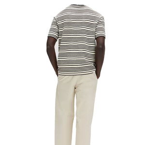 T-shirt col rond pour homme, manches courtes, tricoté, uni, décontracté, usage quotidien, logo personnalisé, grossiste fournisseur Pakistan Chine, personnalisation possible - Product Image 2