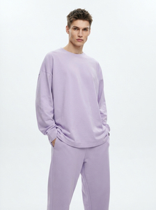 T-shirt surdimensionné à manches longues pour homme, coton de haute qualité 230g, col rond, vêtement décontracté, tee-shirt ample pour le jogging - Product Image 3