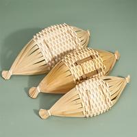 Boot Vorm Voedsel Organisator Bamboe Vruchten Dienblad Livingroom Keuken Decor Handgeweven Mand Minisize Trunghoa Van Vietnam