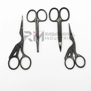 RMI High Quality Custom Logo 4-Style Black Plasma Color Stainless Steel Manicure Scissors Sharp Ceramic Beauty <b>Nail</b> <b>Tool</b> - Product Image 6