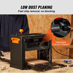 Pialla da banco a doppia velocità con motore da 15 Amp e 2000W, piano di lavoro largo 13 pollici, estensione da 12 pollici, dotata di tre lame e funzioni automatiche - Product Image 3