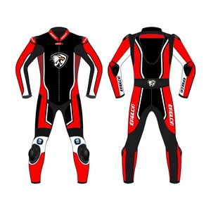 Traje de Motociclismo de Cuero Terox para Hombre, Modelo GSXR, Mono de Carreras, con Protección CE, Manga Larga, 280g - Product Image 1