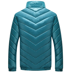Veste d'hiver matelassée pour homme de haute qualité en gros avec logo personnalisé et caractéristiques imprimées OEM, poches chaudes à bulles - Product Image 2