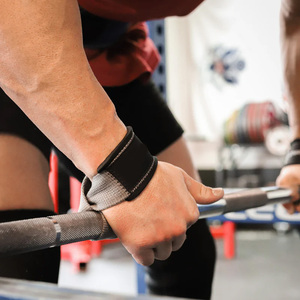 Correas de Muñeca para Entrenamiento de Gimnasio de Alta Calidad al por Mayor, de Algodón Suave y Neopreno, para Levantamiento de Pesas, con Logotipo Personalizado, Protección para Fitness - Product Image 5