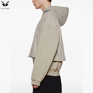 Sudadera con Capucha de Doble Capa de Alta Calidad para Hombre, Estilo Urbano, Algodón Grueso, Cálida para Invierno, con Logotipo Personalizado - Product Image 3