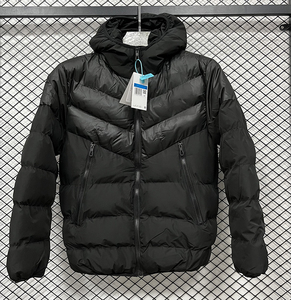 Chaqueta Acolchada con Capucha para Hombre Bigwood Sports, Estilo Urbano de Invierno, Gruesa, Resistente al Viento, de Poliéster/Algodón, con Cierre y Cuello Alto, Logotipo Frontal - Product Image 5
