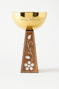 Quemador de metal purificador para el hogar árabe/quemador Bakhoor/Dhooni o Dhoop Dani o Dhuni | Diya de mesa de latón de Royal Artisans - Product Image 6