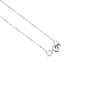 Custom Design Manufacturer Natural Emerald & Diamond 14K Pure White Gold <b>Stacking</b> Charm Chain <b>Necklace</b> Birthstone Jewelry - Product Image 6
