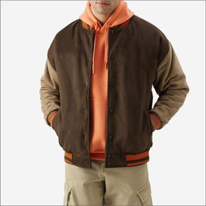 Nouvelle veste de baseball unisexe de haute qualité, style universitaire, avec broderies, manches en polyester, tissu en laine, décontractée et tendance - Product Image 2