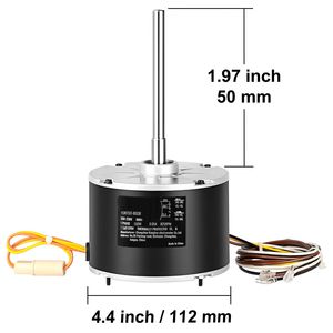 Motor de Ventilador de Condensador OEM Estándar Mejorado de 1/5 HP, 208-230V, 825 RPM, Reversible, 5KCP39GFS166S 3S003 para Sistemas HVAC - Product Image 4