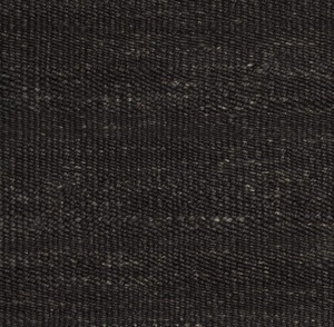 Tapis en jute noir uni tissé à la main avec franges, écologique, couleur unie, à poils plats - Product Image 6