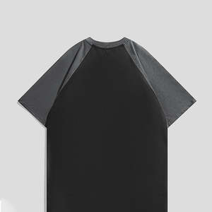 Camiseta de corte holgado y pesado para hombre, estilo boxy, personalizada, con corte y costura raglán - Product Image 2