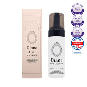 [Peaches N Cream] Diana Lady Cleanser Mousse Nettoyante Douce Apaisante Cica Centella pH Équilibré Lavant Intime Coréen - Product Image 1