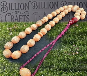 Resin Islamic Prayer Beads 33 Beads Tasbih Misbaha Muslim Rosary Dhikr Beads <b>Religious</b> Souvenir Gift - Product Image 5