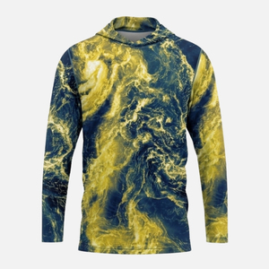 Chemise de pêche personnalisée avec logo, protection solaire UPF 50+, légère, camouflage, à capuche, sublimation, respirante, pour la chasse, vente en gros OEM - Product Image 3
