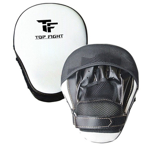 OEM Custom High Quality Durable PU Leather Boxing <b>Focus</b> Mitts Punching and Curved <b>Pad</b> Training for MMA & Martial Art - Product Image 2