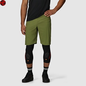 Pantalones Cortos de Ciclismo de Montaña Personalizados para Hombre, Color Verde, Protección para las Rodillas, Ajustados, de Poliéster - Product Image 1
