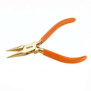 Pince à bec de chaîne haute précision pour bijoux, outil de pliage de fil, poignée en PVC, pour logo personnalisé, OEM disponible, approvisionnement direct usine - Product Image 1
